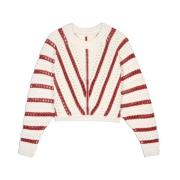 Frisse en Moderne Gardy Pullover Ba&Sh , White , Dames