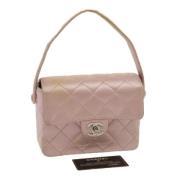 Pre-owned Silk chanel-bags Chanel Vintage , Pink , Dames