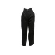 Pre-owned Wool bottoms Chanel Vintage , Black , Dames