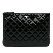 Pre-owned Leather chanel-bags Chanel Vintage , Black , Dames