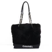 Pre-owned Fur chanel-bags Chanel Vintage , Black , Dames