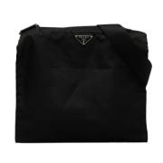Pre-owned Canvas shoulder-bags Prada Vintage , Black , Dames