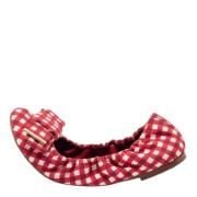 Pre-owned Fabric flats Louis Vuitton Vintage , Red , Dames