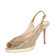 Pre-owned Fabric sandals Jimmy Choo Pre-owned , Yellow , Dames