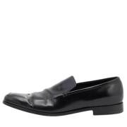 Pre-owned Leather flats Prada Vintage , Black , Dames