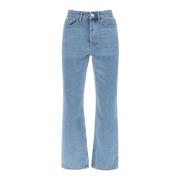 Biologische Denim Cropped Jeans By Herenne Birger , Blue , Dames