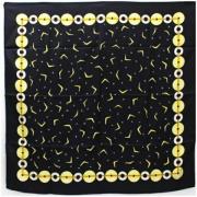 Pre-owned Silk scarves Bvlgari Vintage , Black , Dames