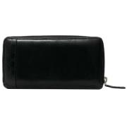 Pre-owned Leather wallets Gucci Vintage , Black , Dames