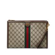 Pre-owned Coated canvas gucci-bags Gucci Vintage , Brown , Dames