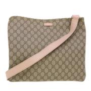 Beige Canvas Crossbody Tas Gucci Vintage , Beige , Dames