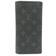 Pre-owned Canvas wallets Louis Vuitton Vintage , Black , Heren