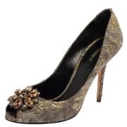 Pre-owned Fabric heels Dolce & Gabbana Pre-owned , Gray , Dames