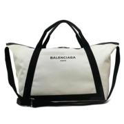 Pre-owned Canvas travel-bags Balenciaga Vintage , Beige , Dames