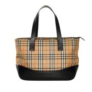 Pre-owned Canvas totes Burberry Vintage , Beige , Dames