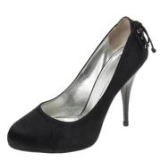 Pre-owned Satin heels Giuseppe Zanotti Pre-owned , Black , Dames