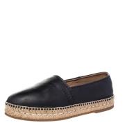 Pre-owned Leather flats Prada Vintage , Black , Dames