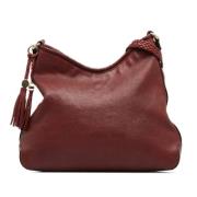 Pre-owned Leather shoulder-bags Gucci Vintage , Red , Dames