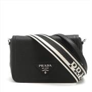 Pre-owned Leather handbags Prada Vintage , Black , Dames