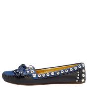 Pre-owned Leather flats Prada Vintage , Black , Dames