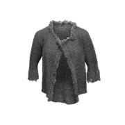 Pre-owned Knit tops Chanel Vintage , Gray , Dames
