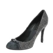 Pre-owned Fabric heels Louis Vuitton Vintage , Gray , Dames