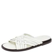 Pre-owned Leather sandals Givenchy Pre-owned , White , Dames