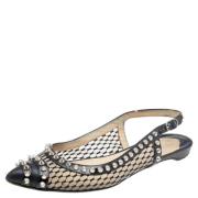 Pre-owned Mesh sandals Christian Louboutin Pre-owned , Black , Dames