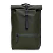 Urban Rolltop Rugzak Rains , Green , Heren