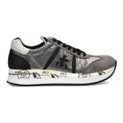 Stijlvolle Dames Sneakers met Unieke Patronen Premiata , Gray , Dames