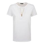 270 Gesso T-Shirt Elisabetta Franchi , White , Dames
