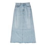 Denim Skirts Agolde , Blue , Dames