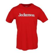 Rode Print Slim Fit T-shirt Jeckerson , Red , Heren