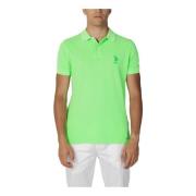 Groene effen poloshirt U.s. Polo Assn. , Green , Heren