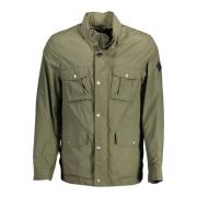 Groene Polyamide Trenchcoat Gant , Green , Heren