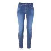 Slim Jeans met Patroon Foulard Detail Jacob Cohën , Blue , Dames