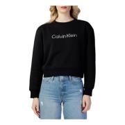 Zwart Print Sweatshirt voor Dames Calvin Klein , Black , Dames