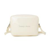 Witte schoudertas met ritssluiting Tommy Hilfiger , White , Dames