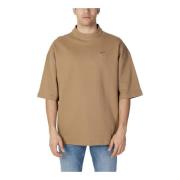 Beige Katoenen 3/4 Mouw T-shirt Fila , Beige , Heren