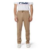 Beige Broek met Veters Fila , Beige , Heren