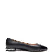 Parelversierde Ballet Flat Stuart Weitzman , Black , Dames