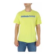 Gele ronde hals T-shirt North Sails , Yellow , Heren