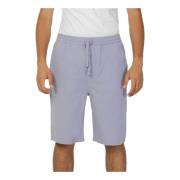 Lila Katoenen Vetershort Lee , Purple , Heren