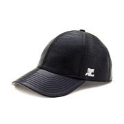 Zwarte Logo Patch Cap Courrèges , Black , Heren