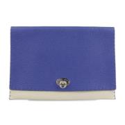 Pre-owned Leather clutches Fendi Vintage , Blue , Dames
