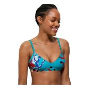 Turquoise Bedrukte Strandkleding met Kliksluiting Desigual , Blue , Da...