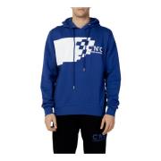 Blauwe Print Hoodie Costume National , Blue , Heren