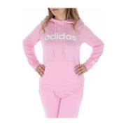 Roze Bedrukte Hoodie Adidas , Pink , Dames