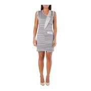 Grijze Marl Mouwloze Jurk MET , Gray , Dames