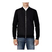 Zwarte V-Hals Sweatshirt met Ritssluiting Antony Morato , Black , Here...