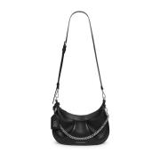 Luxe Halvemaan Tas Stuart Weitzman , Black , Dames